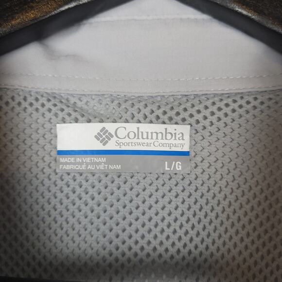 Columbia PFG Men's Short Sleeve Performance Fishing Shirt Sz L Omni-Shade Vented - Picture 3 of 12